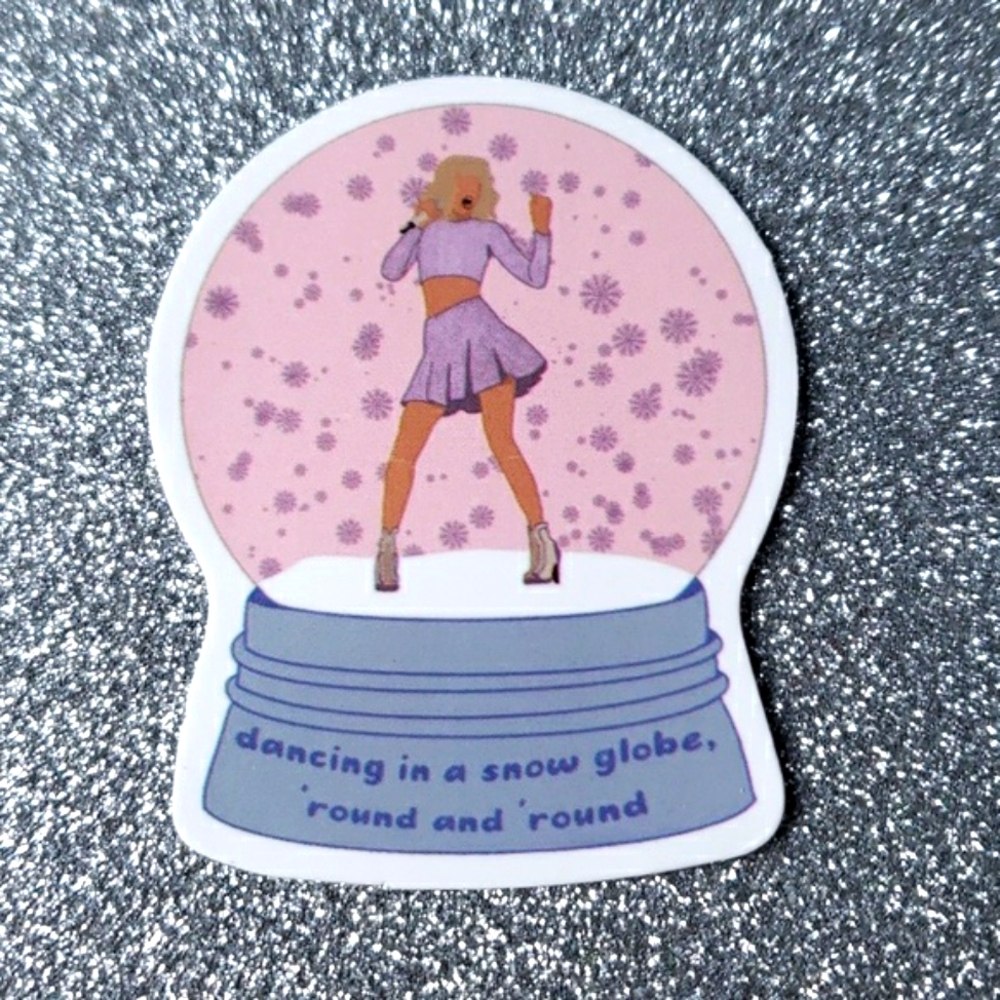 10/$10 Taylor Swift Waterproof Sticker snow globe